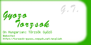 gyozo torzsok business card